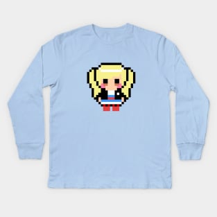 Persona 5 Ann Takamaki 8-Bit Pixel Art Character Kids Long Sleeve T-Shirt